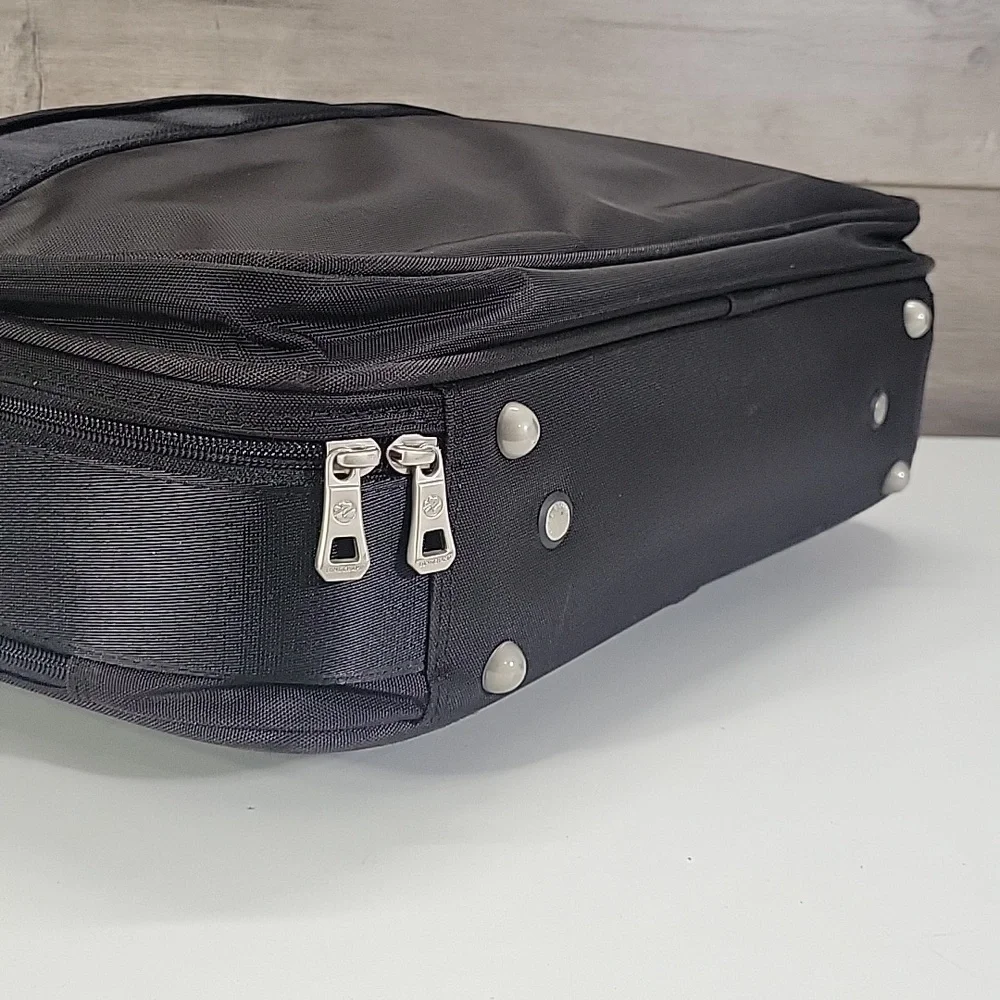 Longhchamp Black Nylon Briefcase Laptop Bag